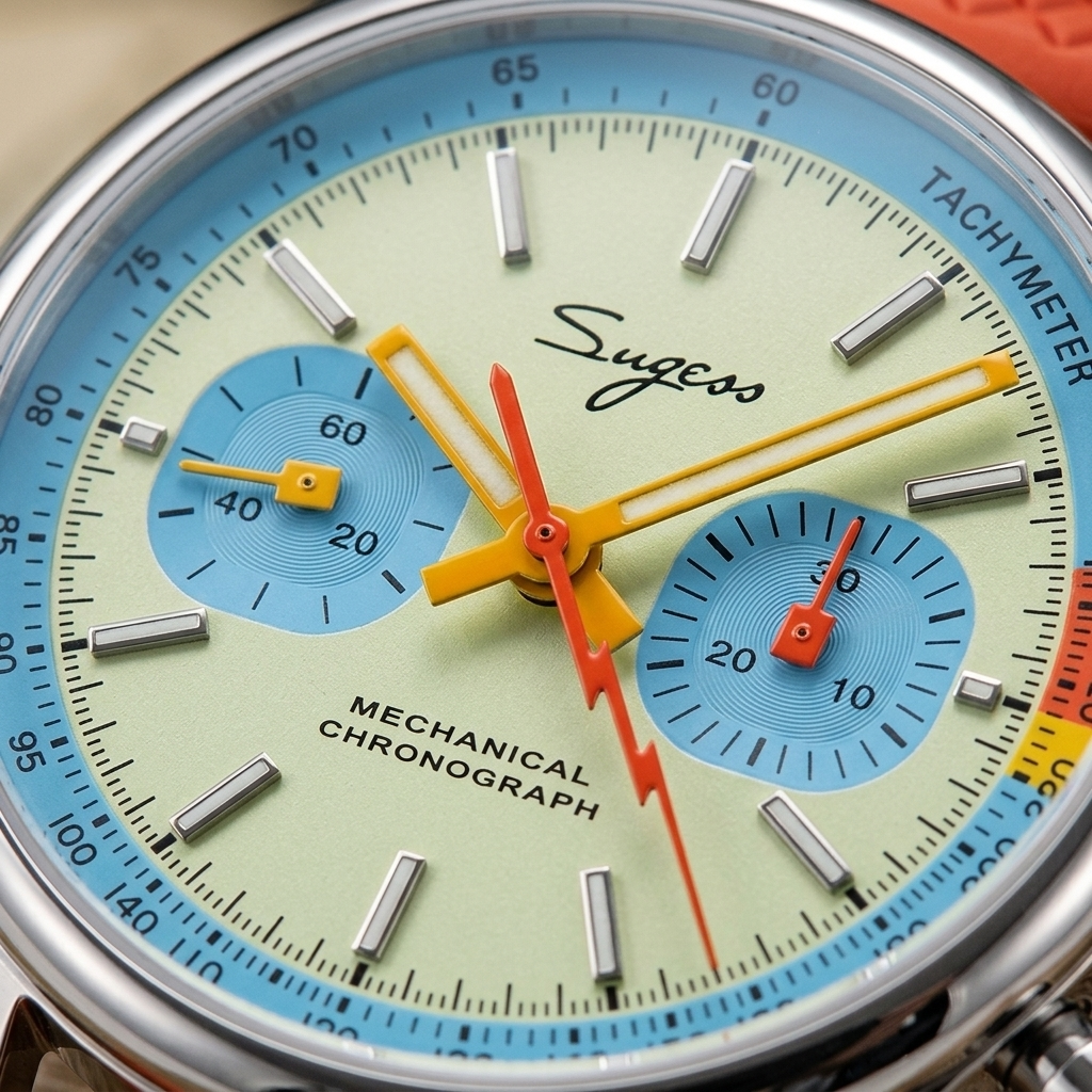 SUGESS Racing 1963 - dial macro detail