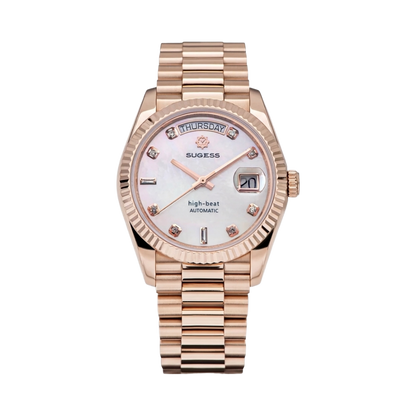 SUGESS S449 - white mother-of-pearl dial front view packshot