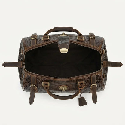 Tiding 6625 — Brown Genui - brown genuine leather, luxury, open