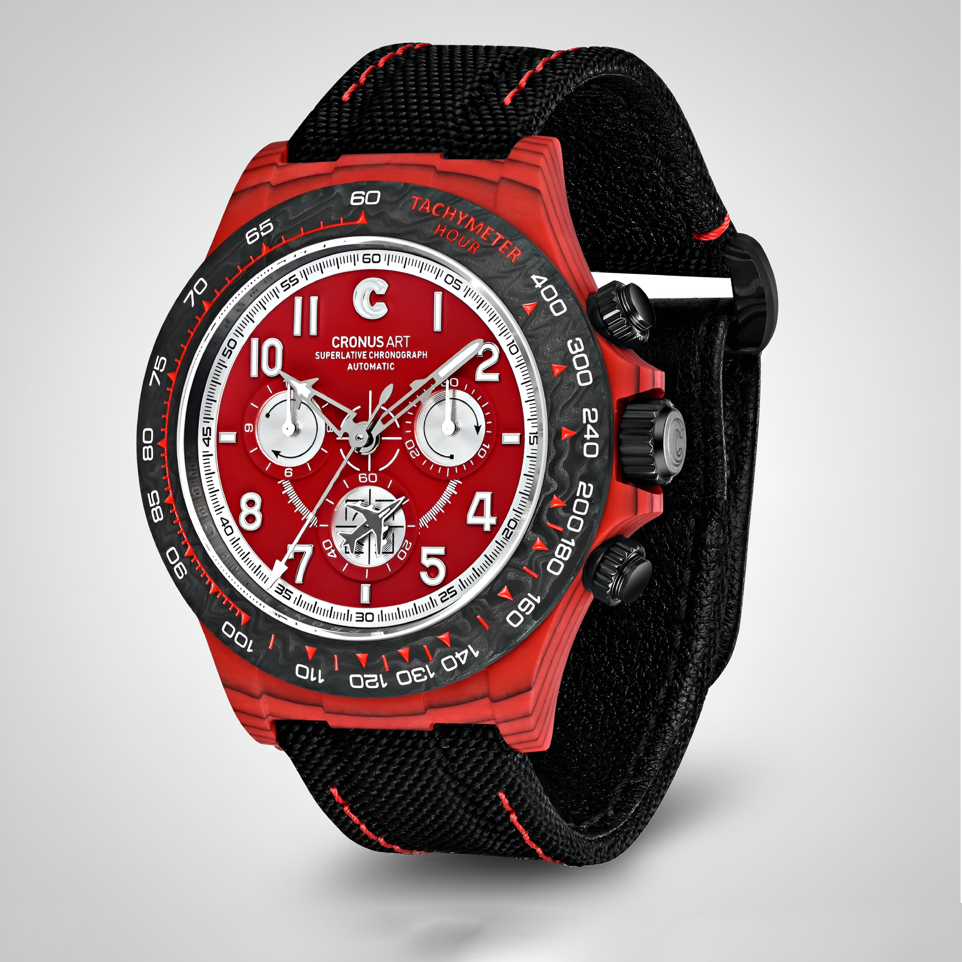 CRONUSART CM002-058 Carbon Chronograph Watch | 40mm Men's Automatic Watch breitvacher