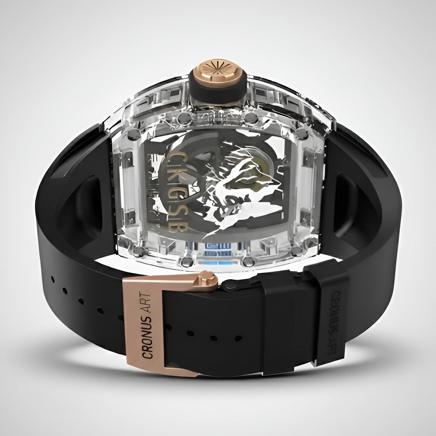 Cronusart CM001-16S Transparent Automatic Watch - Rainbow Edition breitvacher