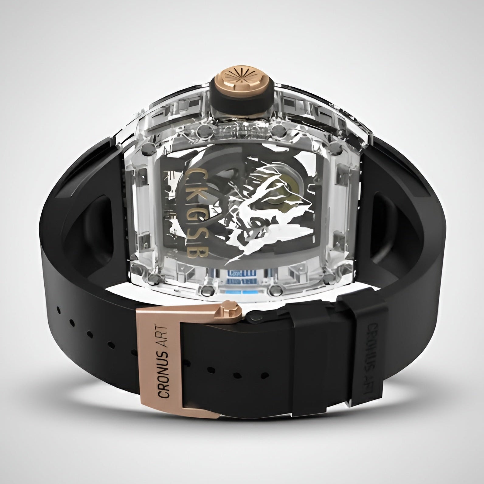 Cronusart CM001-16S Transparent Automatic Watch - Rainbow Edition breitvacher