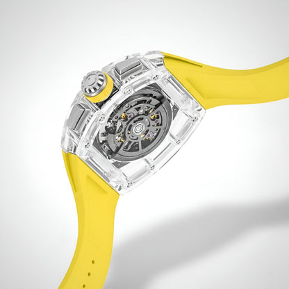 CRONUSART CM08-32 - Men’s Automatic Chronograph Watch Sapphire Tonneau Skeleton breitvacher
