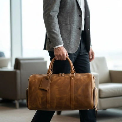 Vintage Duffel Bag — lifestyle blazer hand carry