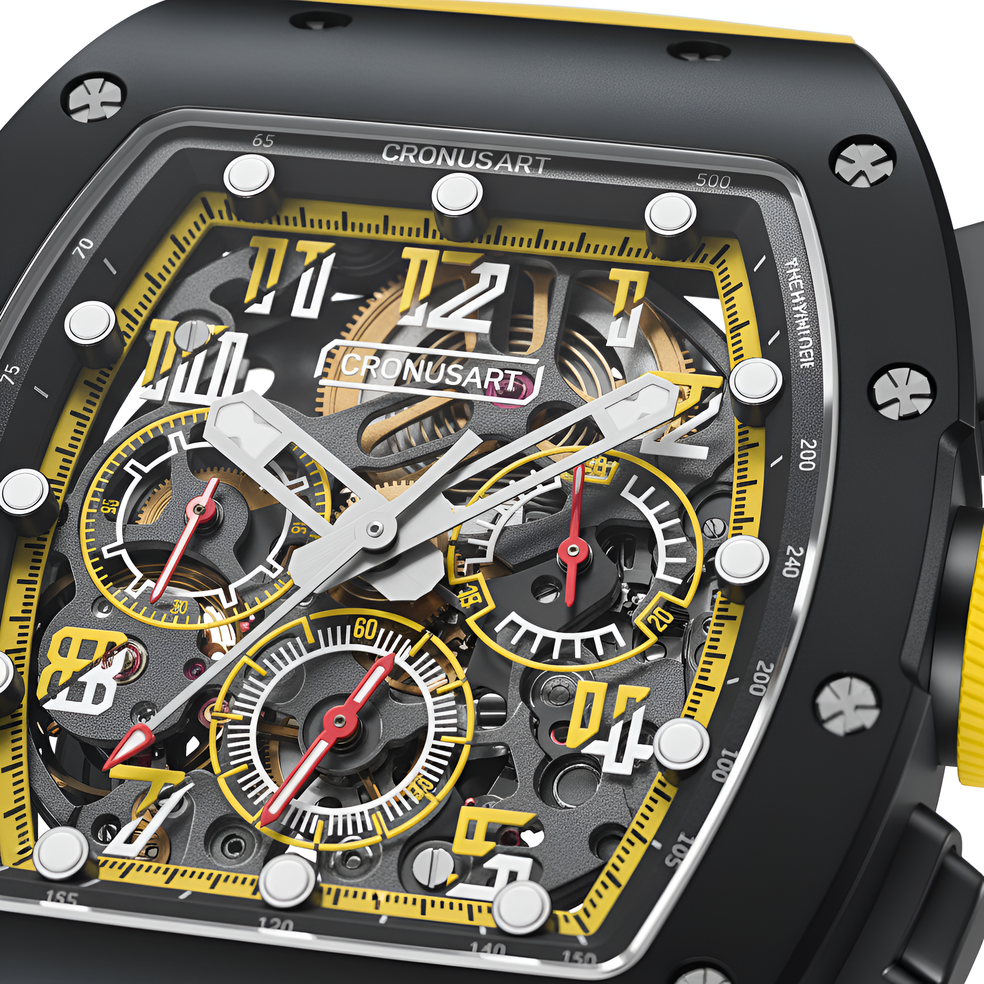 Cronusart CM002-01X Tonneau Automatic Chronograph Watch- Skeleton Edition breitvacher