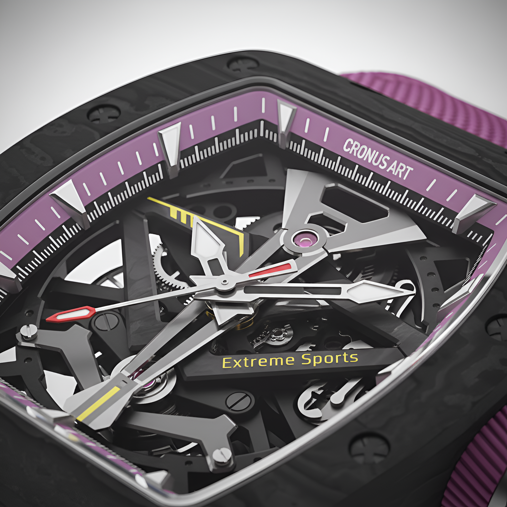CRONUSART CM002-083 - Men's Automatic Watch Carbon Fiber Tonneau breitvacher