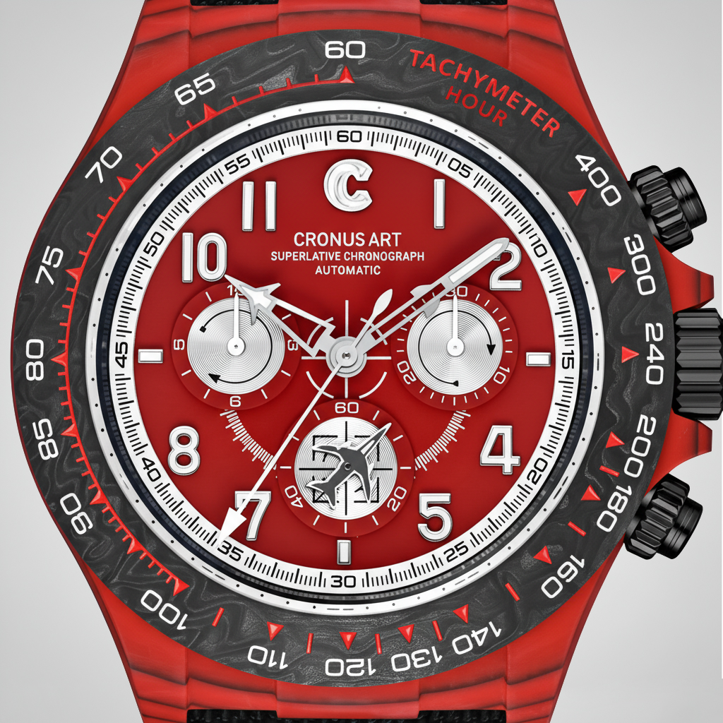 CRONUSART CM002-058 Carbon Chronograph Watch | 40mm Men's Automatic Watch breitvacher