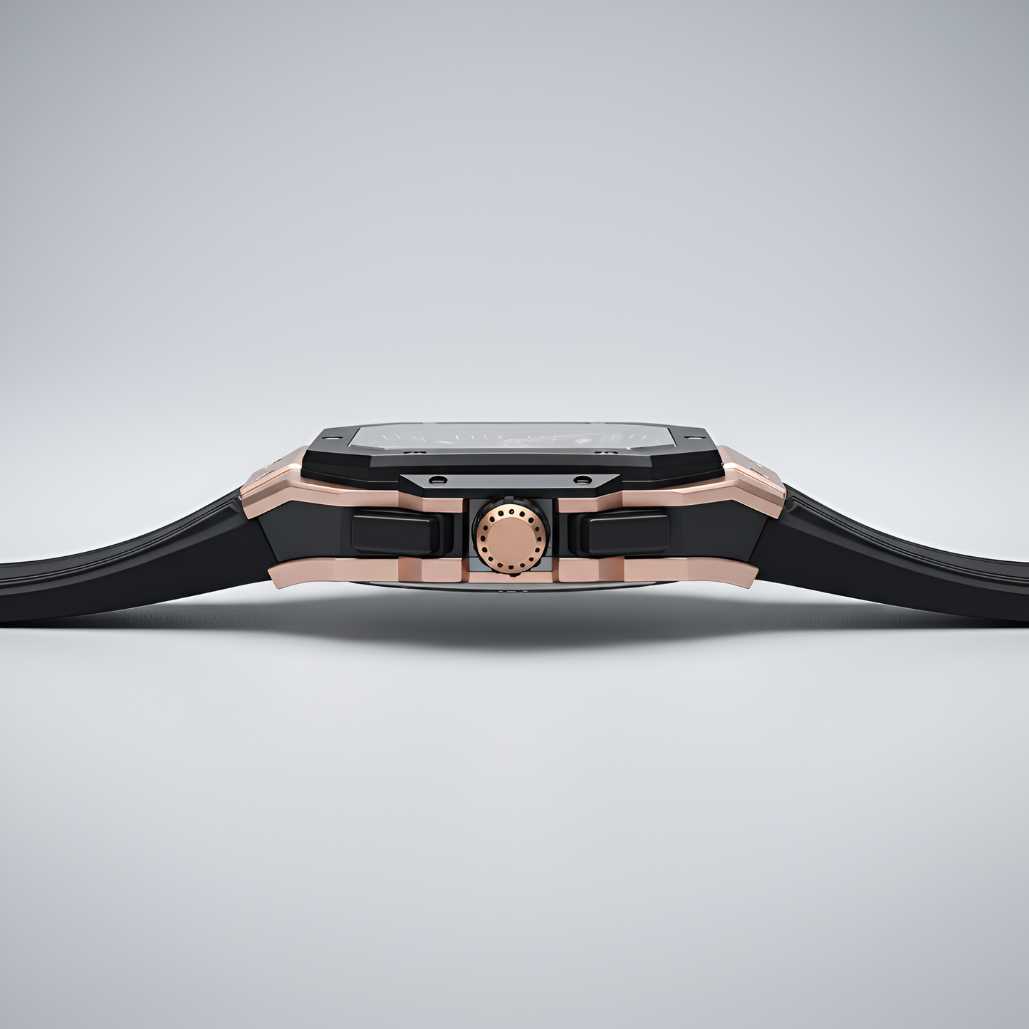 CRONUSART CM025-006 – Men’s Automatic Chronograph Watch Square Carbon Steel Case breitvacher