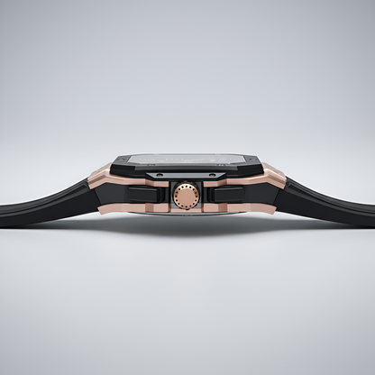 CRONUSART CM025-006 – Men’s Automatic Chronograph Watch Square Carbon Steel Case breitvacher