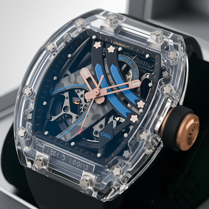 Cronusart CM001-16S Transparent Automatic Watch - Rainbow Edition breitvacher