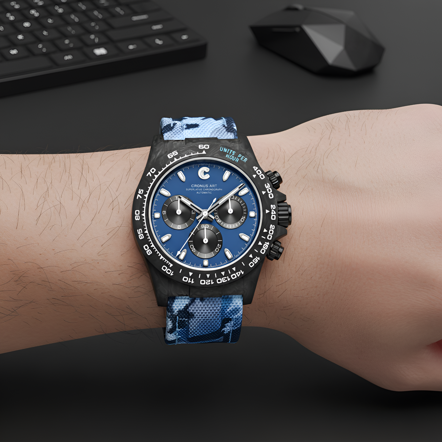 Cronusart CM016-037 Carbon Fiber Automatic Chronograph Watch - Limited Edition breitvacher
