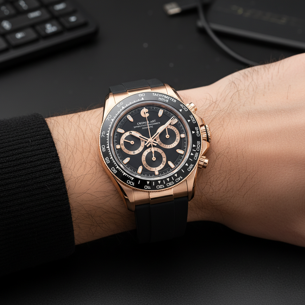 CRONUSART CM015-018 - Men's Automatic Watch Ceramic & Steel Edition breitvacher