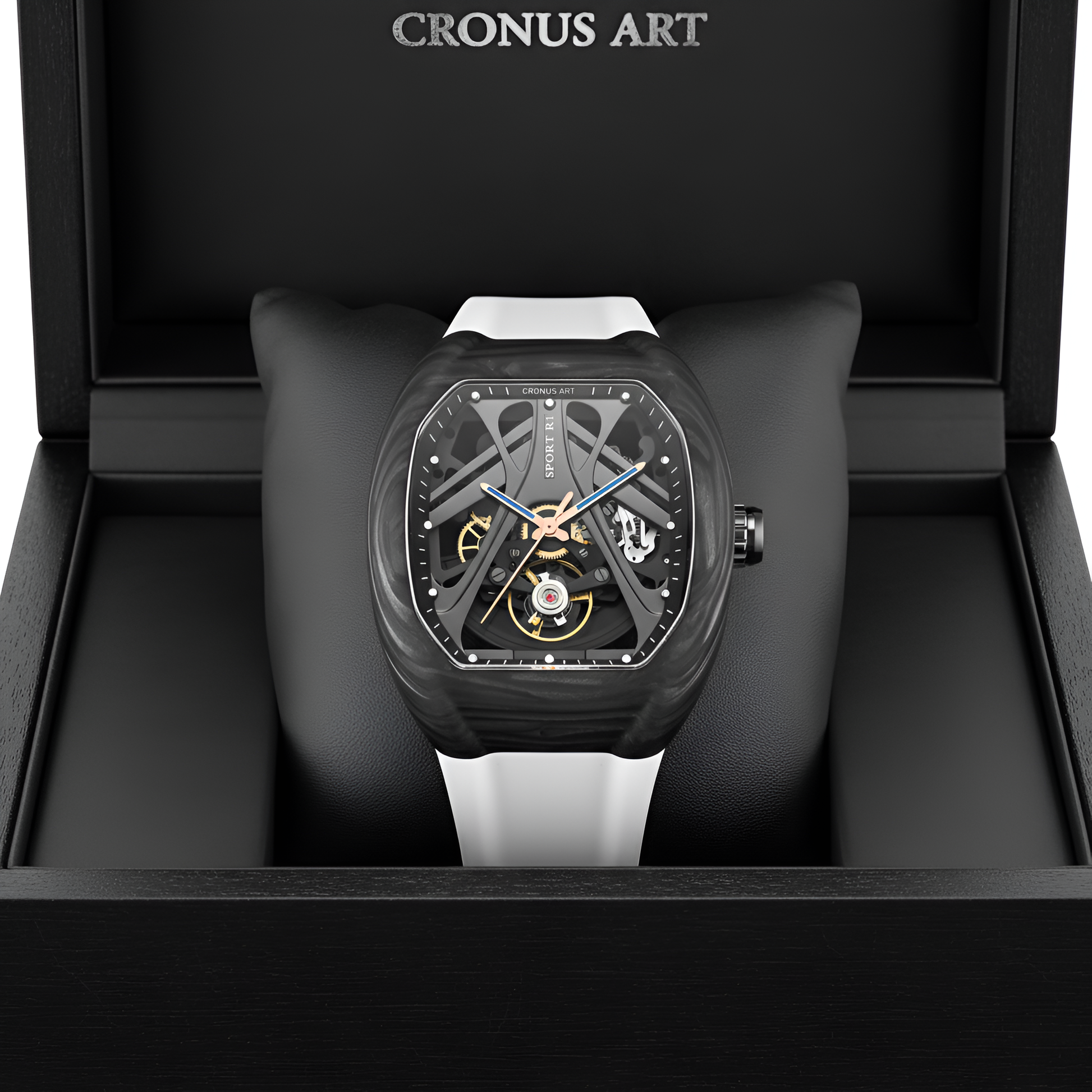 CRONUSART RT06-001 – Men's Automatic Watch 42mm Tonneau Mechanical Wristwatch breitvacher