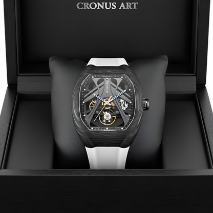 CRONUSART RT06-001 – Men's Automatic Watch 42mm Tonneau Mechanical Wristwatch breitvacher